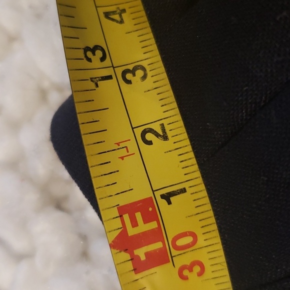 Vintage 90s DKNY jeans aline pleated skirt linen black w/cream stripe small - Picture 4 of 6